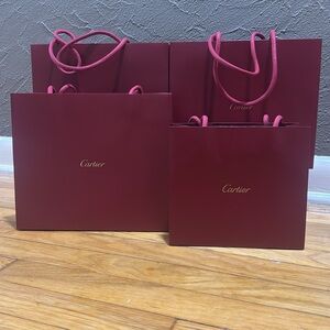 **LOT*** Authentic Cartier paper shopping bags
